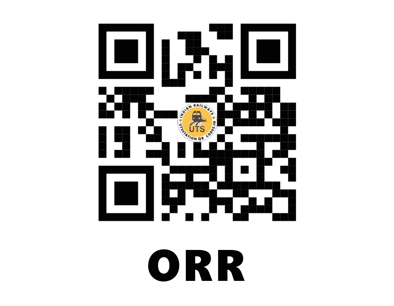 UTS QR Code for ORR - ORR (WC - MADHYA PRADESH)